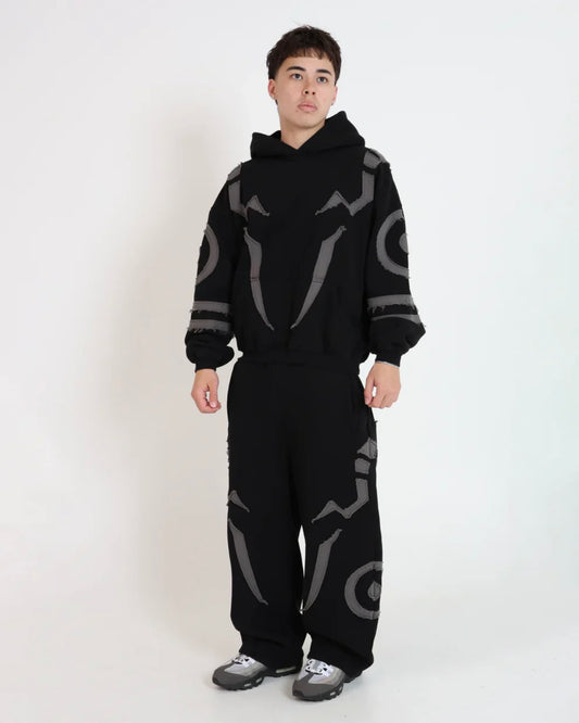 Sukuna Co-ord Set – Oversized Anime Streetwear & Jujutsu Kaisen Tracksuit | Suspended Clothing