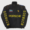 Suspended Clothing Lamborghini parachute racing jacket front view unisex fit