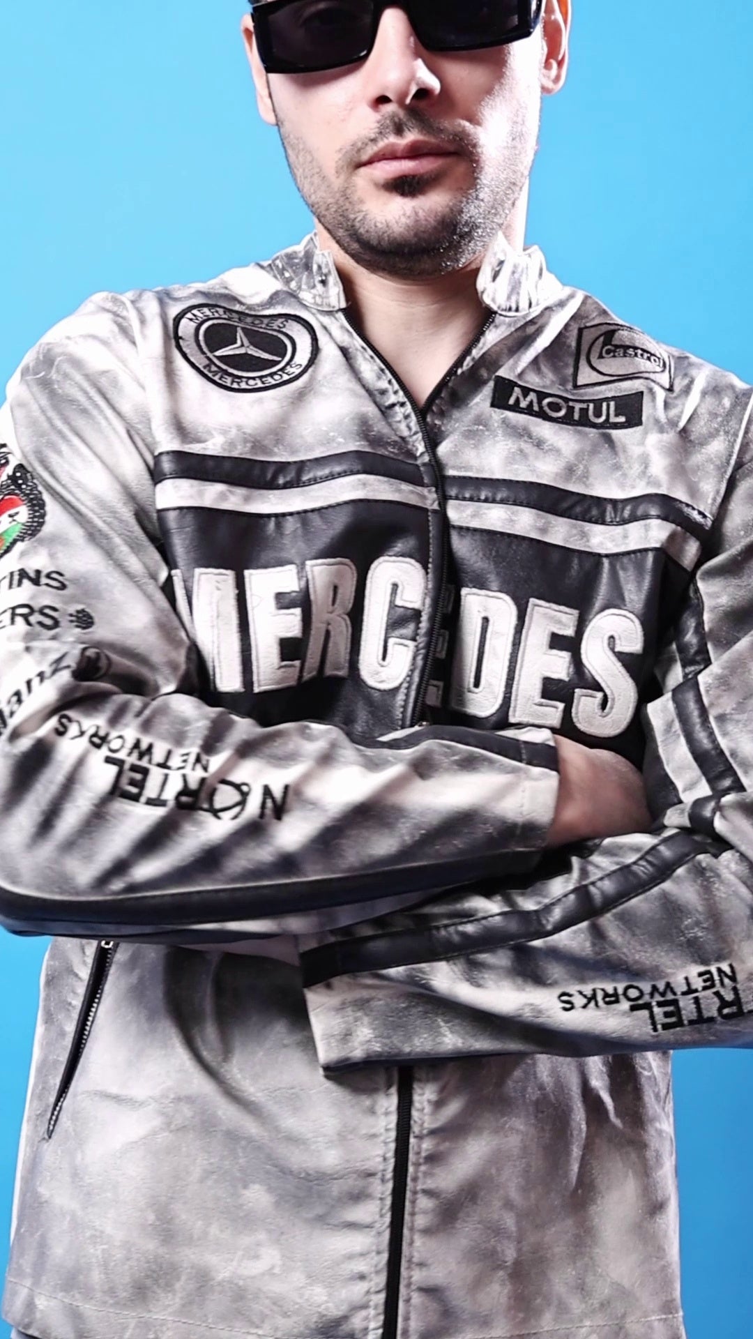 Mercedes F1 jacket embroidery details by Suspended Clothing