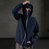 Suspended Clothing premium navy blue balaclava hoodie with integrated stealth mask.