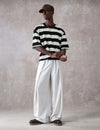 Unisex Premium Knife Pleat Track Pants | Relaxed Fit Wide Leg Casual Trousers 