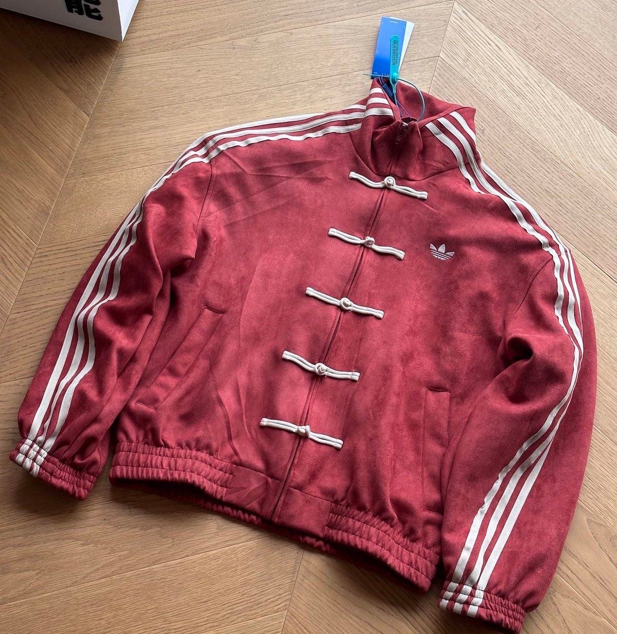 380 GSM Vegan Suede CNY Tang Jacket — Red Colorway India