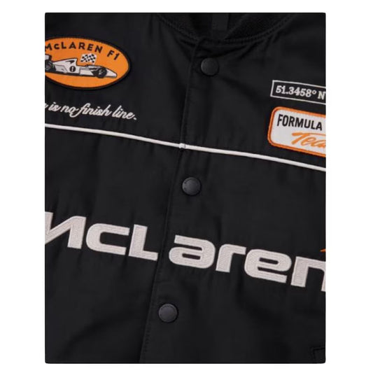 the technical parachute fabric and the high-stitch-count embroidered