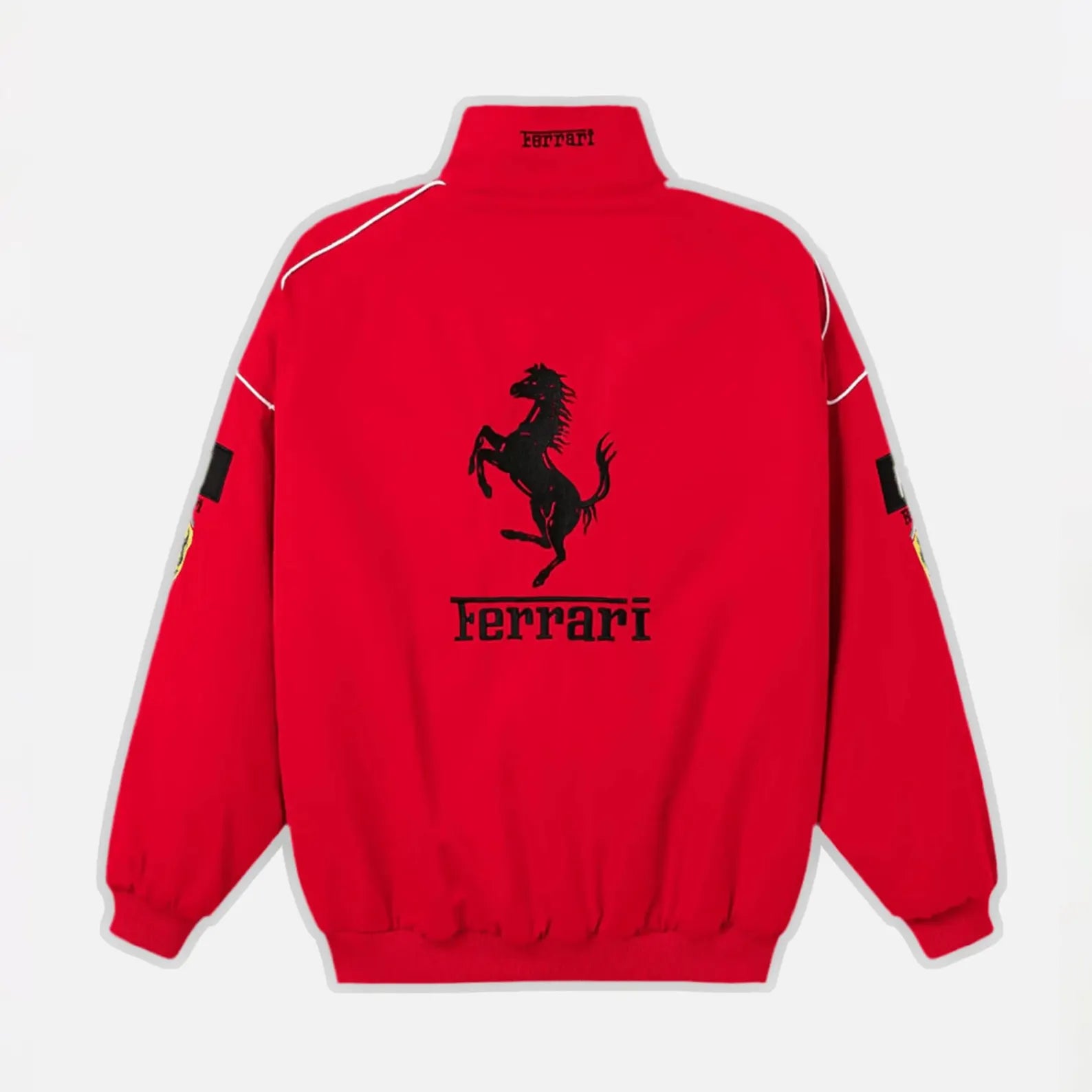 Suspended Clothing_oversized_Ferrari_red_parachute_jacket_streetwear_India